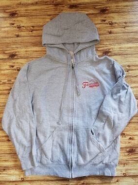 Case IH McCormick Farmall Men's Large Gray Zip Hoodie International Harvester